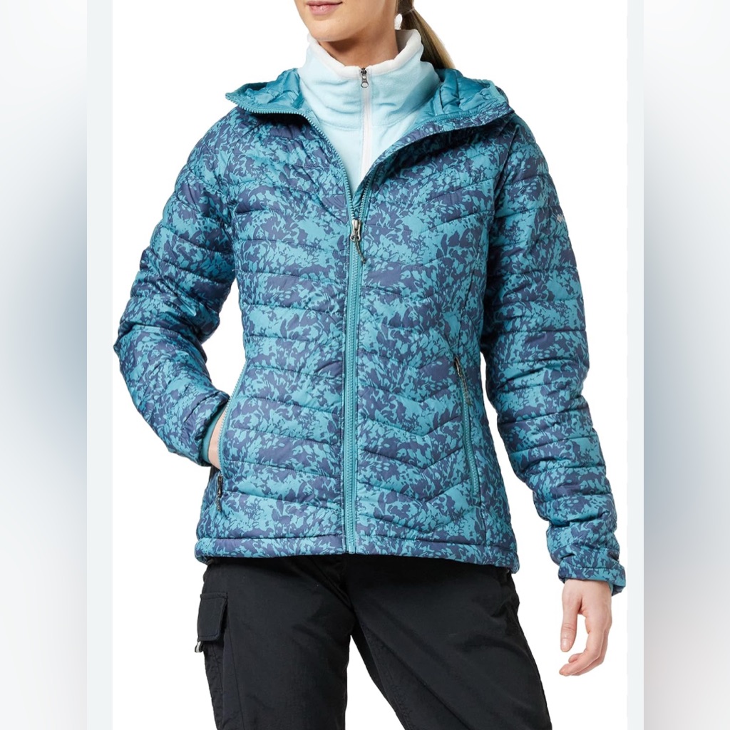 Columbia Powder Lite Lightweight Hooded Jacket Women's Size Xl